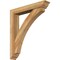 Ekena Millwork Thorton Traditional Rough Sawn Bracket w/ Offset Brace, Western Red Cedar, 6"W x 34"D x 38"H BKT0604X34X38THR01RWR - alternate 1